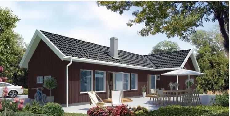 单层轻钢别墅效果图1