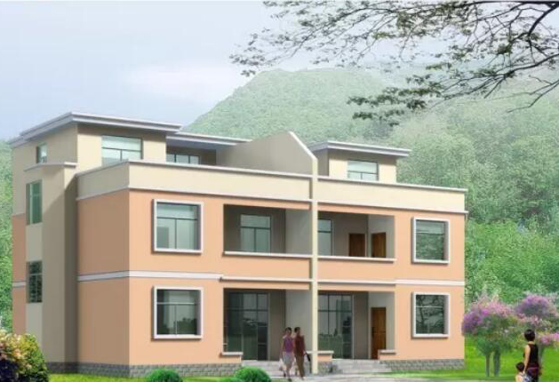 轻钢别墅效果图（六）