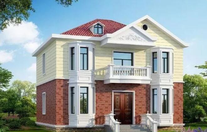 外观非常清新的二层轻钢别墅