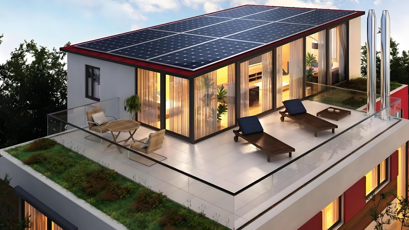 轻钢别墅效果图（八）