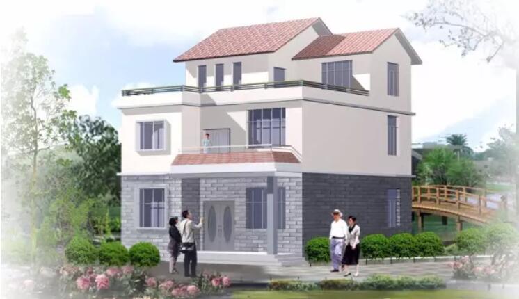 轻钢别墅效果图3