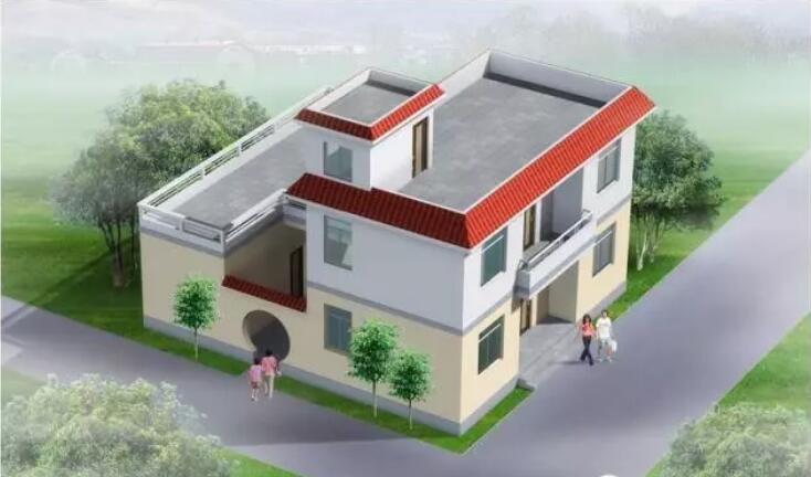 轻钢别墅效果图1