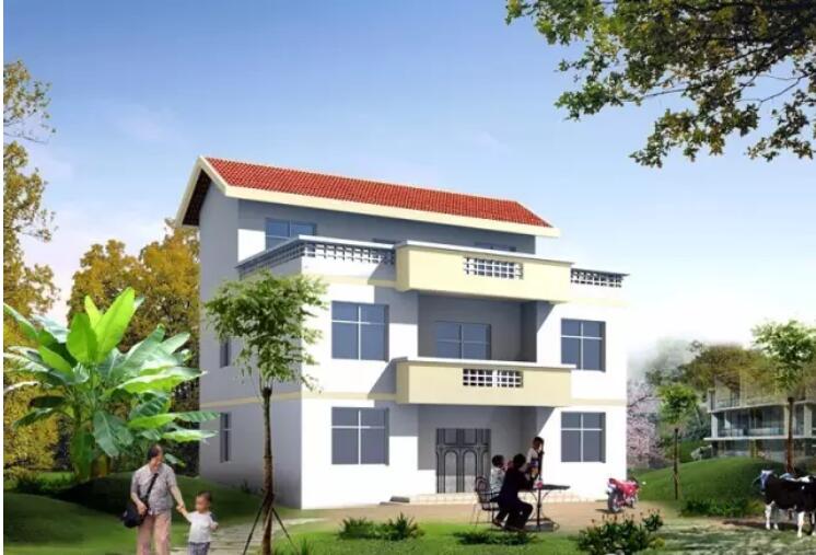 轻钢别墅效果图3