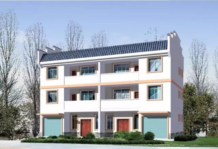 轻钢别墅效果图1