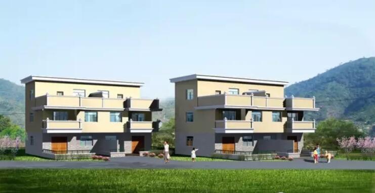 轻钢别墅效果图1