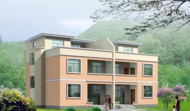 轻钢别墅效果图2