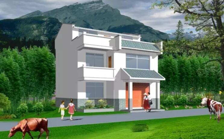 轻钢别墅效果图3