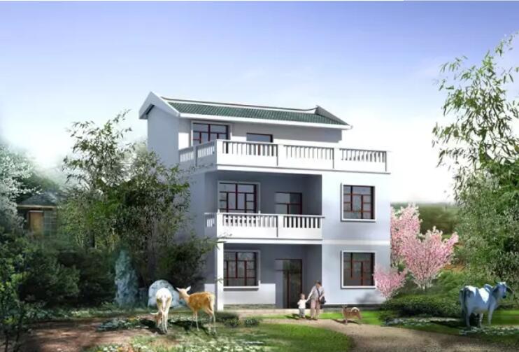 轻钢别墅效果图1