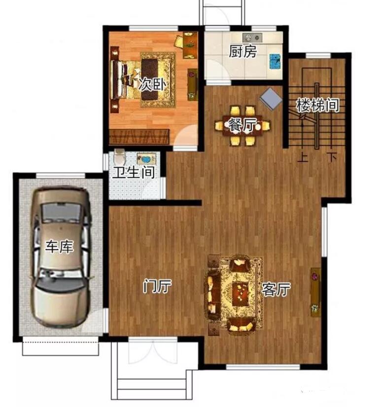外观漂亮且非常使用的轻钢别墅户型2
